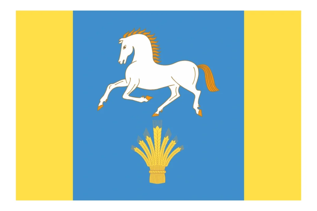 Флаг Илишевского района — шёлк, 135×90 см
