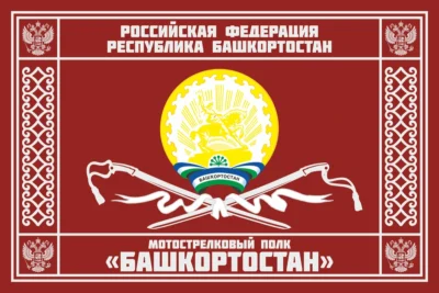 Флаг мотострелкового полка «Башкортостан»